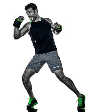 fitness adam kardiyo boks egzersizleri izole