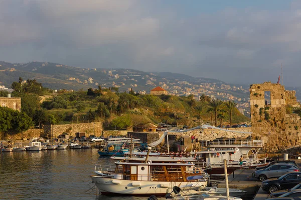 Byblos Jbeil Forntida hamn Libanon — Stockfoto