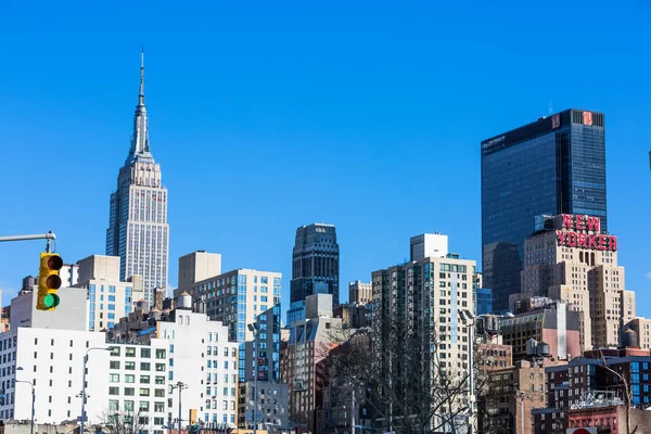 Manhattan midtown gebouw skyline bezienswaardigheden New York City Verenigde Staten — Stockfoto