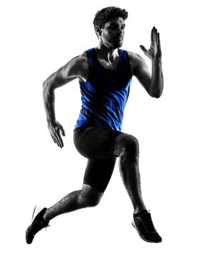 siluet Isola koşu Atletizm adam çalıştıran runner sprinter
