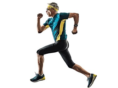 komuta sizde Runner koşucu koşu siluet çalıştıran wh izole