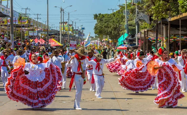 Festiwal karnawał parada Barranquilla Atlantico Kolumbia — Zdjęcie stockowe