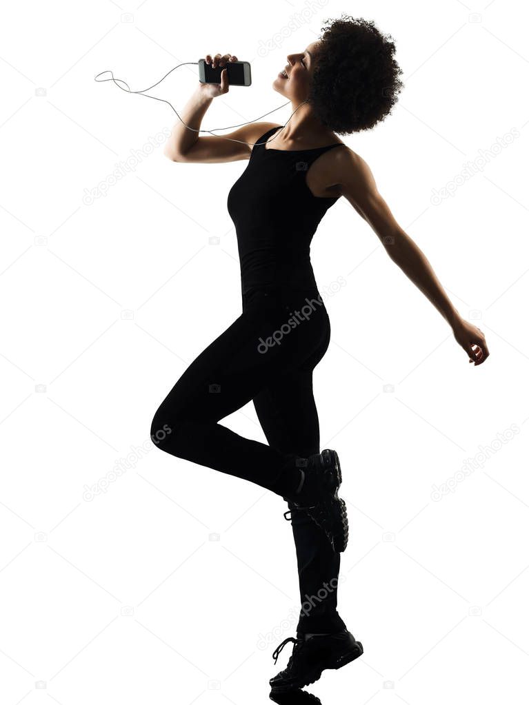 young teenager girl woman happy dancer dancing listening music i