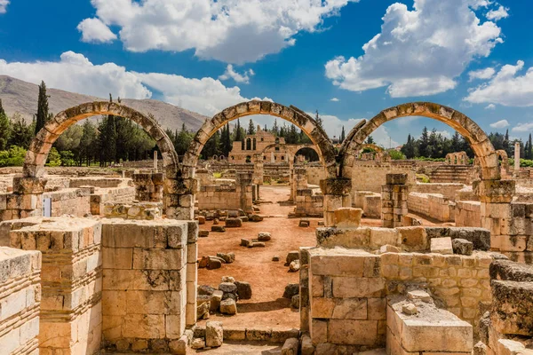 Ruiner av Umayyad Aanjar Anjar Beeka Libanon — Stockfoto