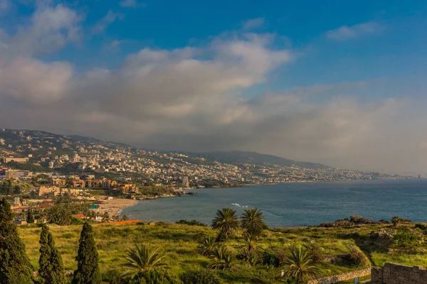 Byblos Jbeil coastline Lebanon — Stock Photo, Image