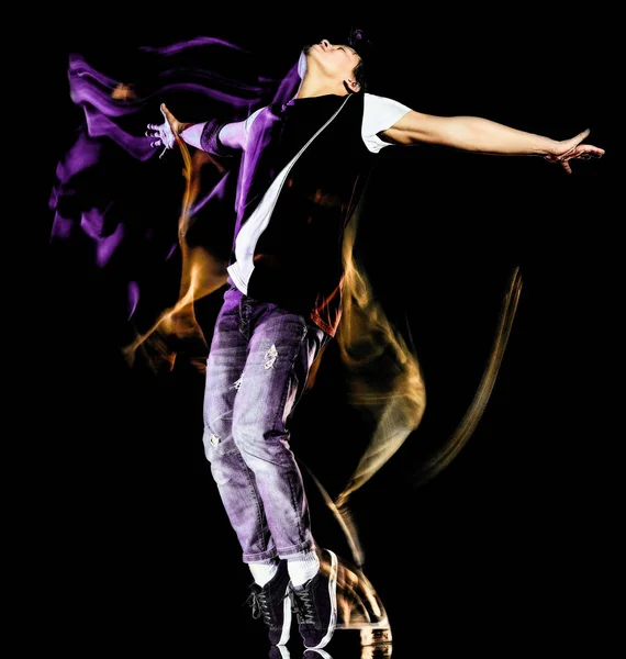 젊은 남자 힙합 브레이크 댄서 댄스 breakdancer 브레이크 댄싱 절연 — 스톡 사진