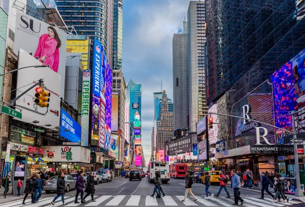 Broadway Theater District Manhattan Bezienswaardigheden New York City Verenigde Staten — Stockfoto