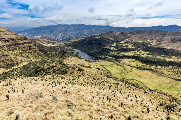 Paramo de Oceta Laguna negra Mongui Boyaca Colombia — Foto Stock