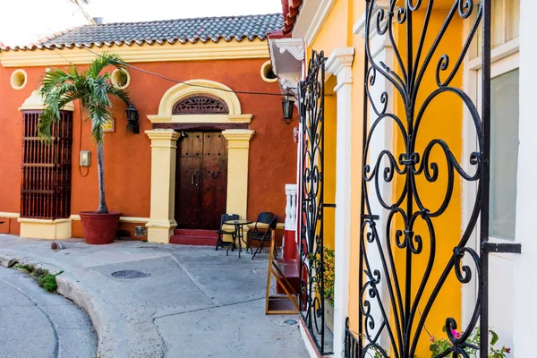 Colorful streets Getsemani Cartagena de los indias Bolivar Colo — Stock Photo, Image