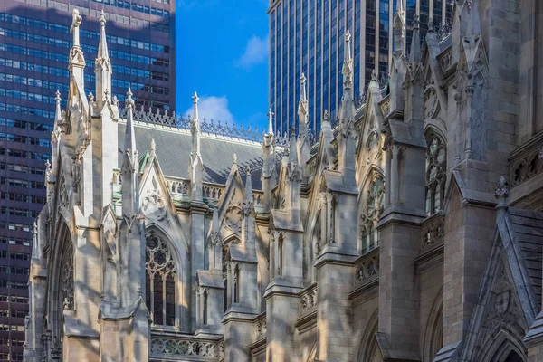 St. Patricks Cathedral  Manhattan Landmarks New York City USA — Stock Photo, Image