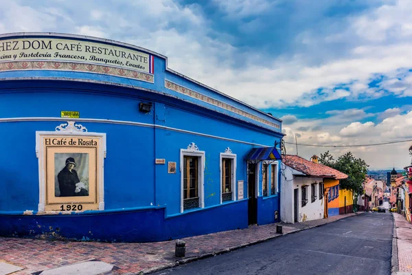 ラ・カンデラリアカラフルな通りボゴタコロンビア — ストック写真