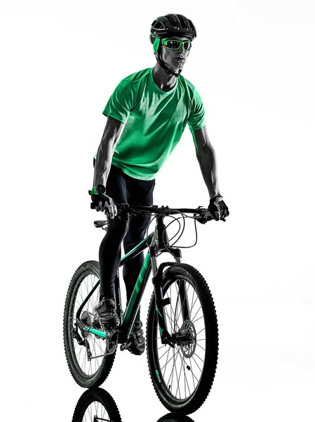 Tenager 少年山自転車分離 bking 影 — ストック写真