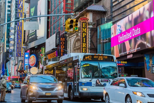Broadway Theater District Manhattan Bezienswaardigheden New York City Verenigde Staten — Stockfoto