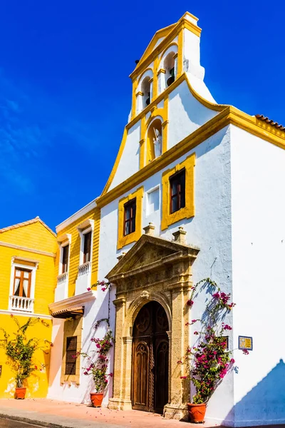 Kleurrijke straten Centro Historico Cartagena de los Indias Boliv — Stockfoto