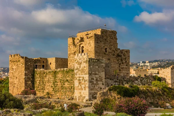 Kastil Crusader Byblos Jbeil Lebanon Stok Foto