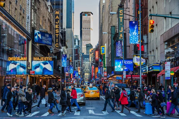 Broadway Theater District Manhattan Landmarks New York City USA — Stock Photo, Image