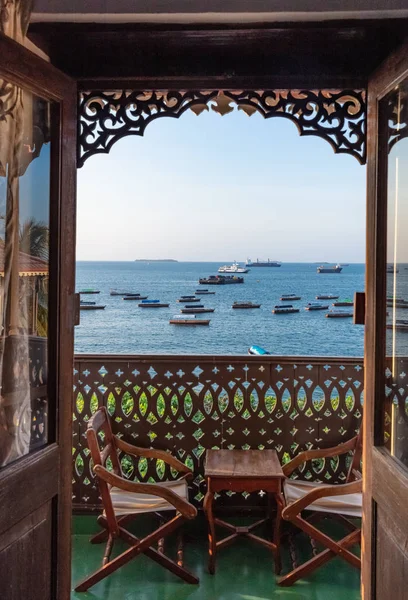 Indische Oceaan zeegezicht Stone Town Unguja Zanzibar eiland Tanzania Oost-Afrika — Stockfoto