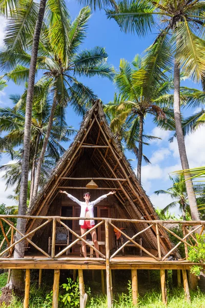 Femme vacances Kizimkazi Unguja Zanzibar île Tanzanie Afrique de l'Est — Photo