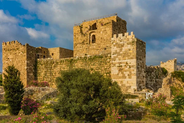 Замок крестоносцев Библос Джбеил Ливан — стоковое фото