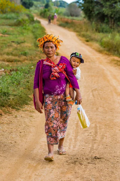 Shan tribu mujer Kalaw Myanmar Fotos de stock libres de derechos