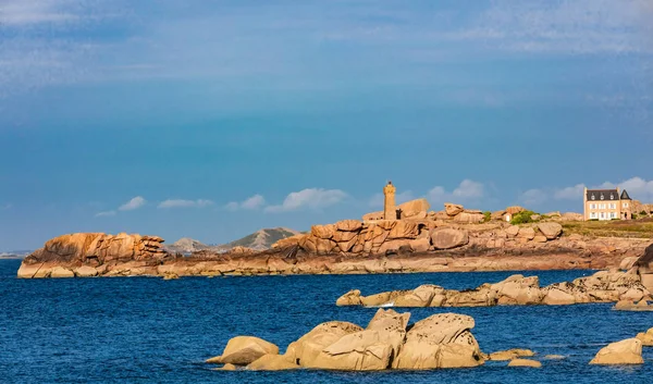 Tregastel sentier des douaniers Pink Granite Coast — Stock Photo, Image