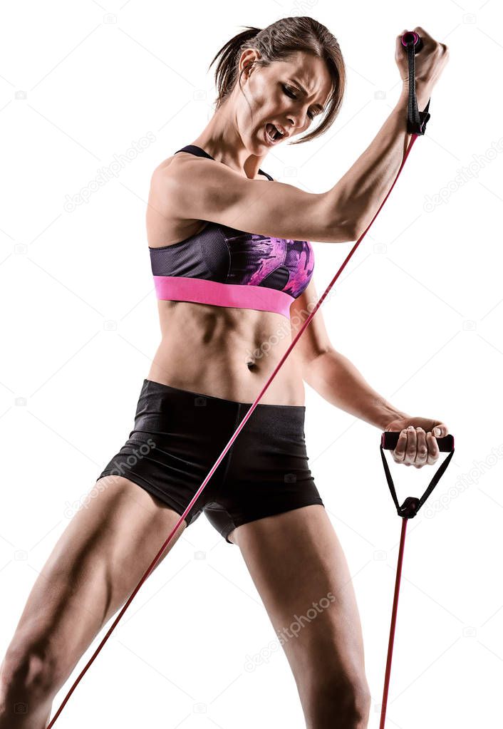 cardio boxing cross core workout fitness exercise aerobics woman