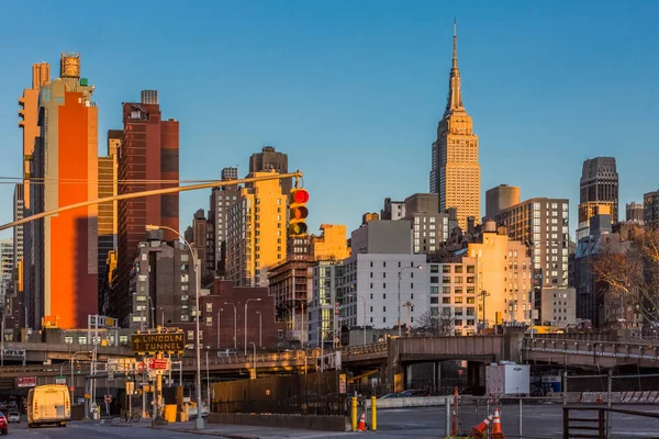 Manhattan midtown gebouw skyline bezienswaardigheden New York City Verenigde Staten — Stockfoto