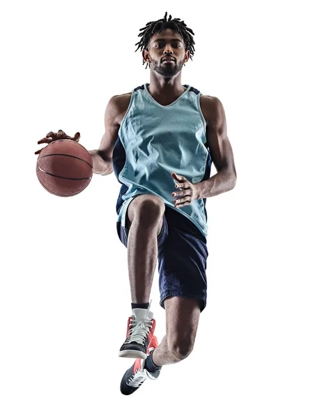 Basketball player man isolated silhouette shadow — Stock Photo, Image