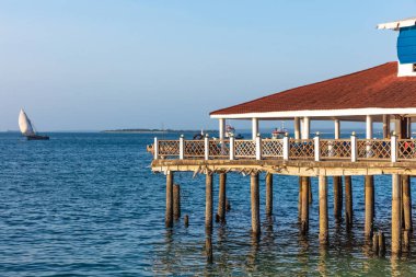 Stlt House Stone Town rıhtımı Unguja Zanzibar Adası Tanzanya Doğu Afrika