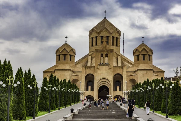 São Gregório, o Iluminador Catedral Yerevan Arménia marco — Fotografia de Stock