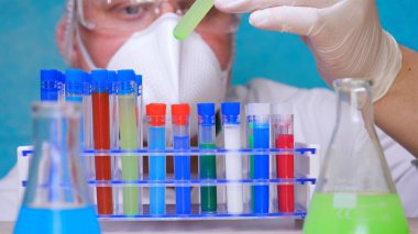 Laboratuvar, deli, Doktor, deli, bilim adamı, eğlence, kimyager, adam, cam, ekipman, tıp, tıp, bilim, araştırma, mizah, test, kimya, kimya, bilimsel, keşif, laboratuvar, deney, şişesi, Gözlük, mikroskop, kabı, tepki, Profesör,