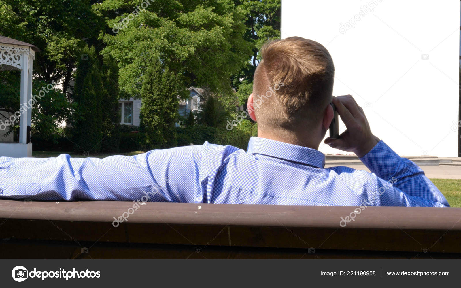 Guy Sitting On Bench Images Stock Photos Vectors Shutterstock