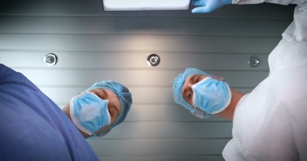 Ospedale Medico Assistente Del Medico Eseguono Operazione Trattamento Utilizzando Diversi — Video Stock