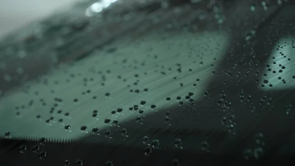 Professional Lave Voiture Avec Des Gants Noirs Avec Une Éponge — Photo