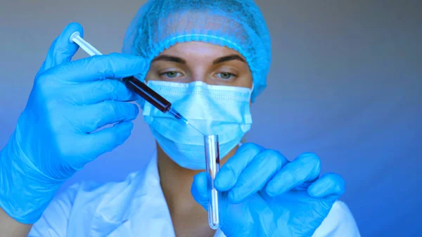 Young Beautiful Woman Nurse Doctor Auscultation Little Boy Patient Blue — Stock Photo, Image