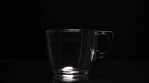 Process Brewing Tea Upacara Teh Cup Freshly Briar Dark Mood — Stok Foto