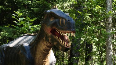 Dinozorların yeniden inşası parkın Eğitim Yolu'nda orijinal ve doğal boyuta yakındır..