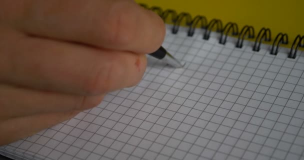 Palabra Escritura Mano Amo Texto Con Pluma Cuaderno — Vídeos de Stock