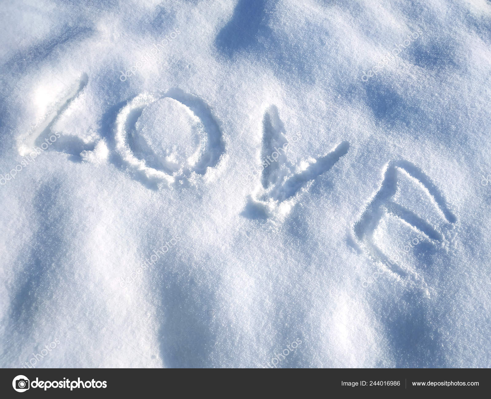 Inscription Love Snow Original Background Cards Invitations Congratulations Valentine Day Royalty Free Photo Stock Image By C Anya Samo5 244016986 Gefeliciteerd Sneeuw