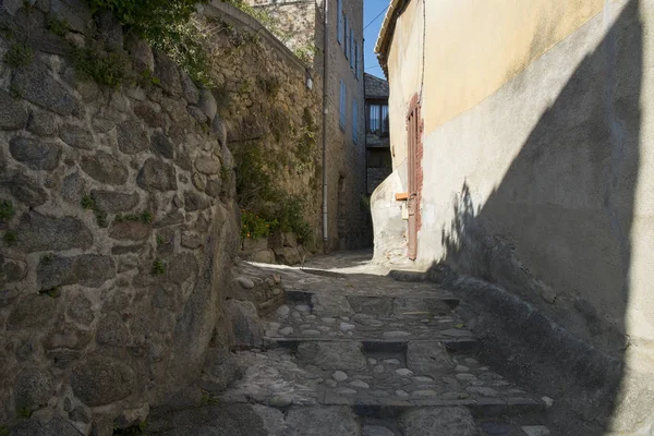 Pequeña Calle Ciudad Eus Francia —  Fotos de Stock