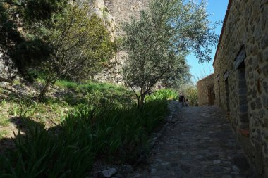 EUS, küçük Ortaçağ kenti, Languedoc-Roussillon, Fransa