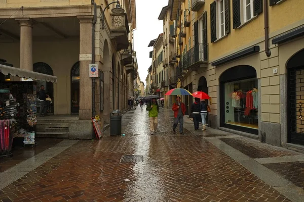 Una Calle Lugano Suiza —  Fotos de Stock