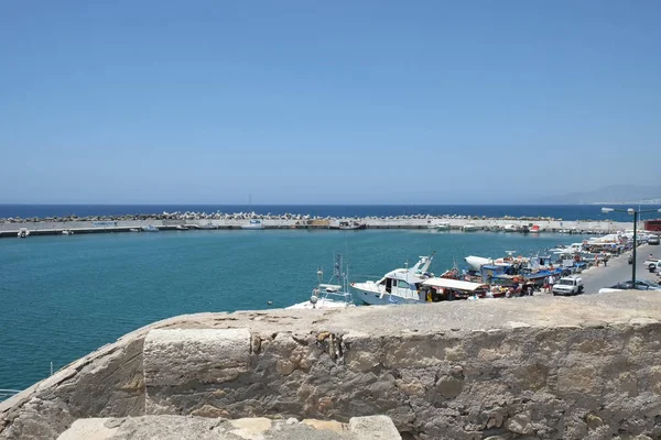 Sea Beach Rethymno Crete Greece — Stock Photo, Image