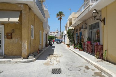 Keta Mera Old Town ierapetra bir sokak, Girit, Yunanistan
