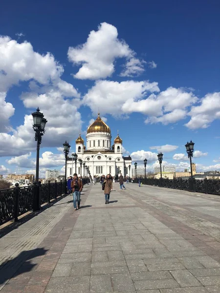 Moscow Russia Circa 2017 Walking Center Moscow City — Stock Photo, Image