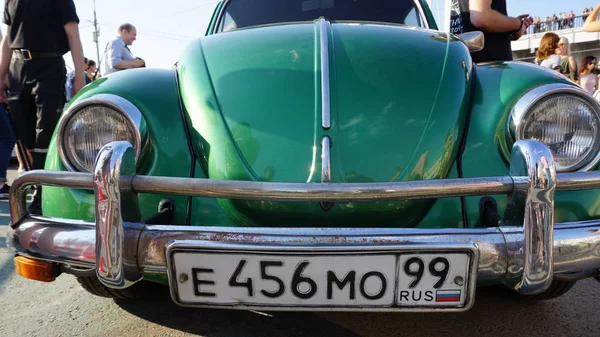 Verde Auto Epoca Russa — Foto Stock