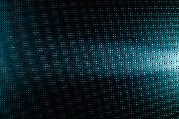 Horizontální Paprsek Světla Tmavě Modrém Pozadí Černou Tečkou — Stock fotografie