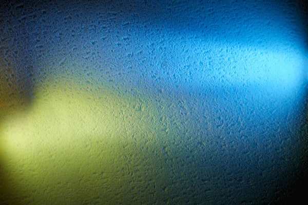 Kék Sárga Lámpák Fényét Hogy Találkoznak Egymással — Stock Fotó