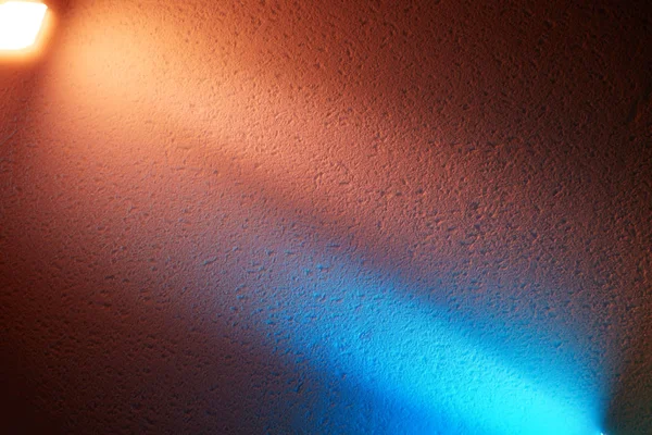 Cream Blue Beam Light Shine Each Other — Stock Photo, Image