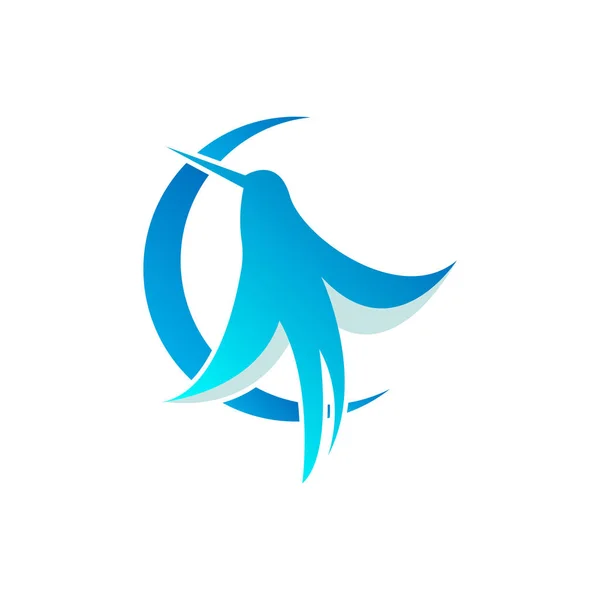 Логотип Blue Bird Значок Векторной Птицы Белом Фоне Логотип Птиц — стоковый вектор